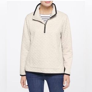 NEW…MARKET & SPRUCE Lisa Quilted Fleece Half Zip Pullover Sweatshirt